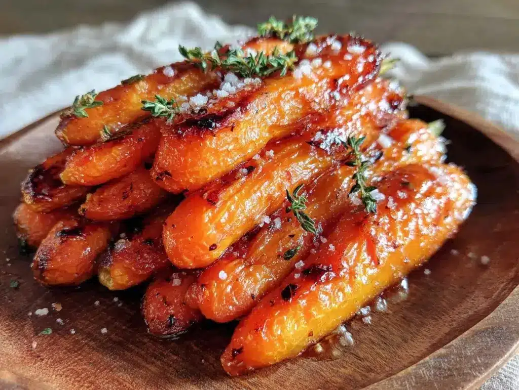 brown butter honey roasted carrots - featured image