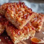 browned butter rice krispie treats - featured image