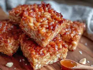 browned butter rice krispie treats - featured image