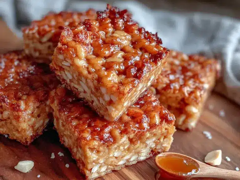 browned butter rice krispie treats - featured image