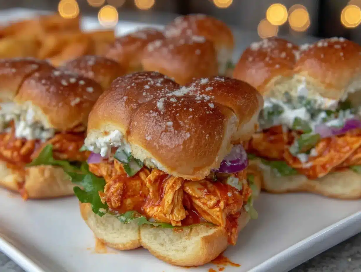 Buffalo Chicken Sliders preparation steps