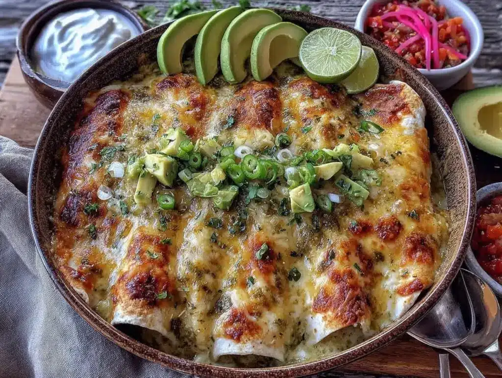 chicken enchiladas verde - featured image