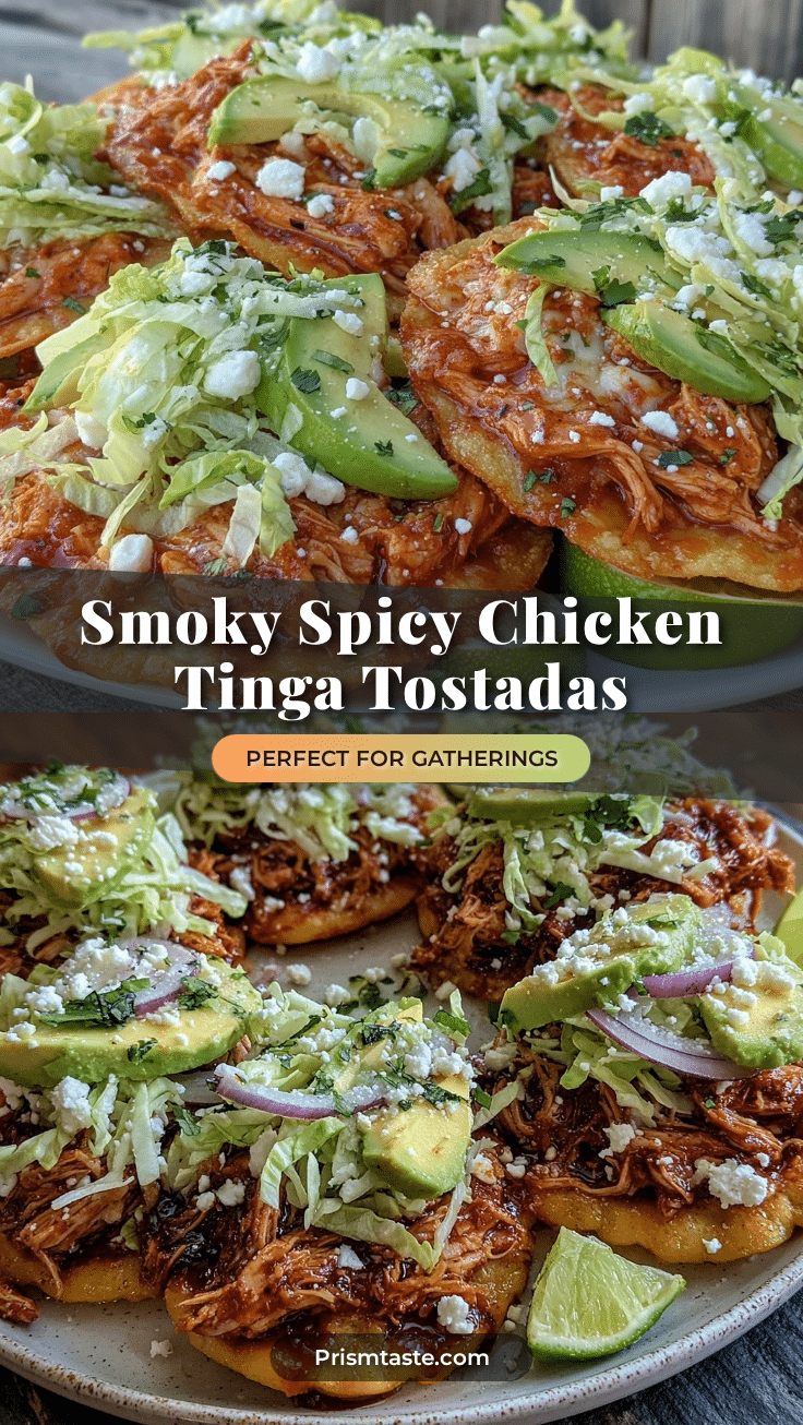 Chicken Tinga Tostadas recipe