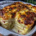 creamy au gratin potatoes with gruyere - featured image