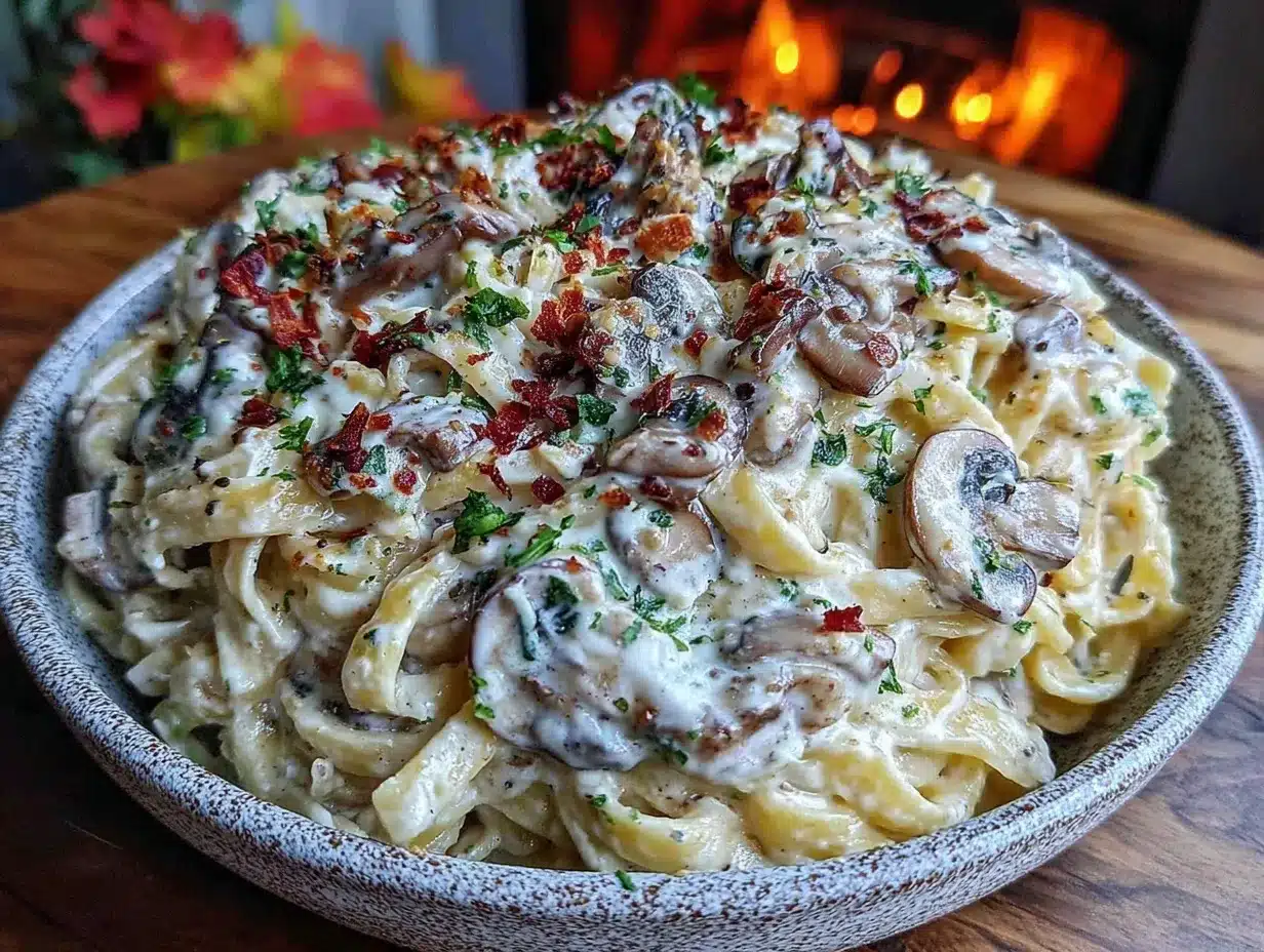 creamy cashew cream alfredo pasta preparation steps