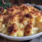 creamy cauliflower mac and cheese - featured image