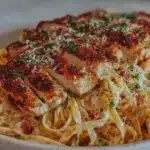 Creamy Chicken Alfredo Fettuccine - featured image