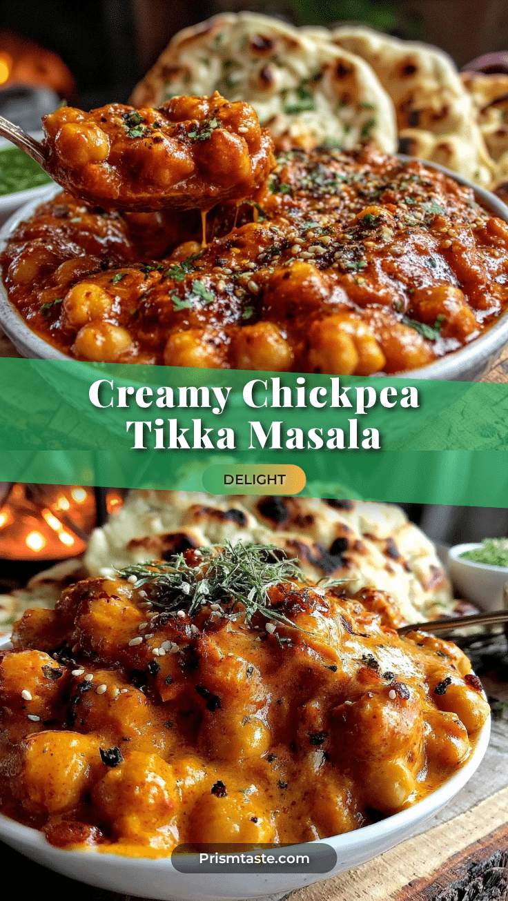 creamy chickpea tikka masala recipe