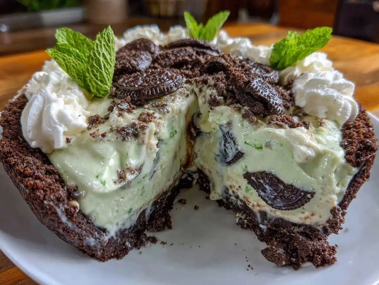 creamy grasshopper pie preparation steps