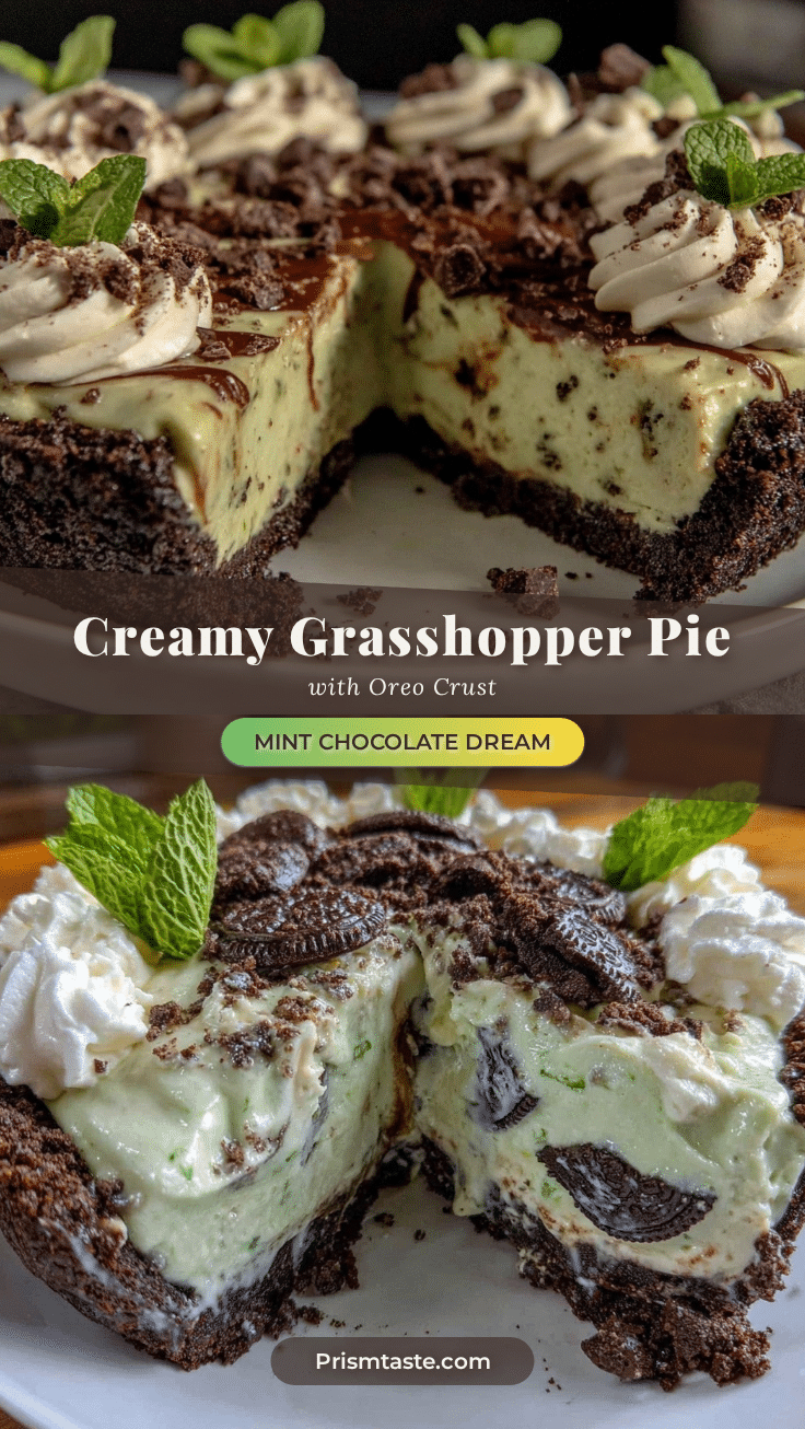 creamy grasshopper pie recipe