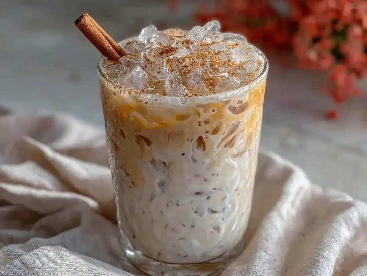 creamy horchata cinnamon rice drink preparation steps