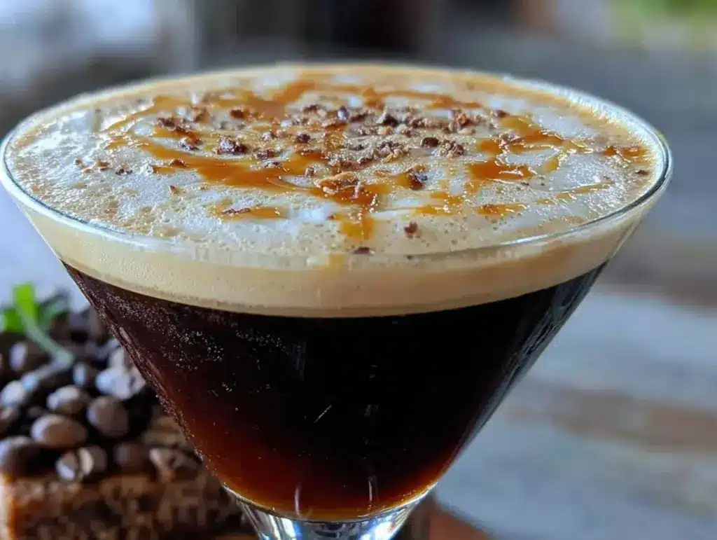 creamy irish coffee martini - featured image