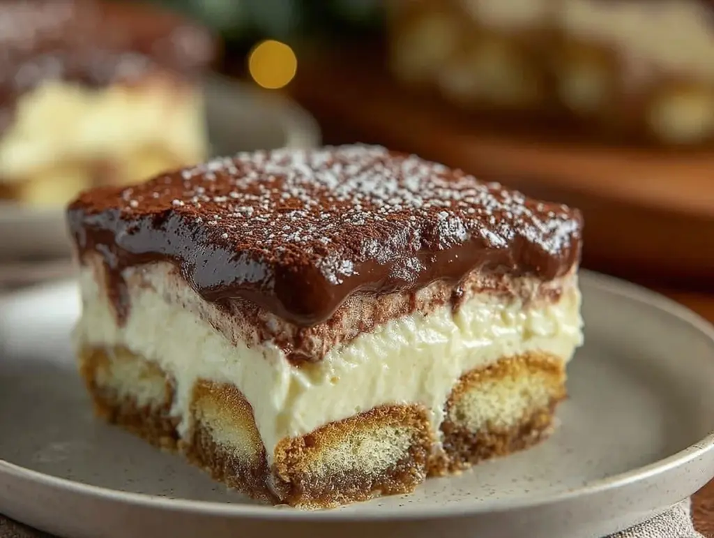 creamy no-bake tiramisu - featured image