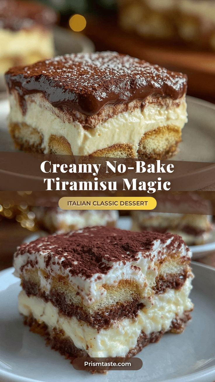 creamy no-bake tiramisu recipe