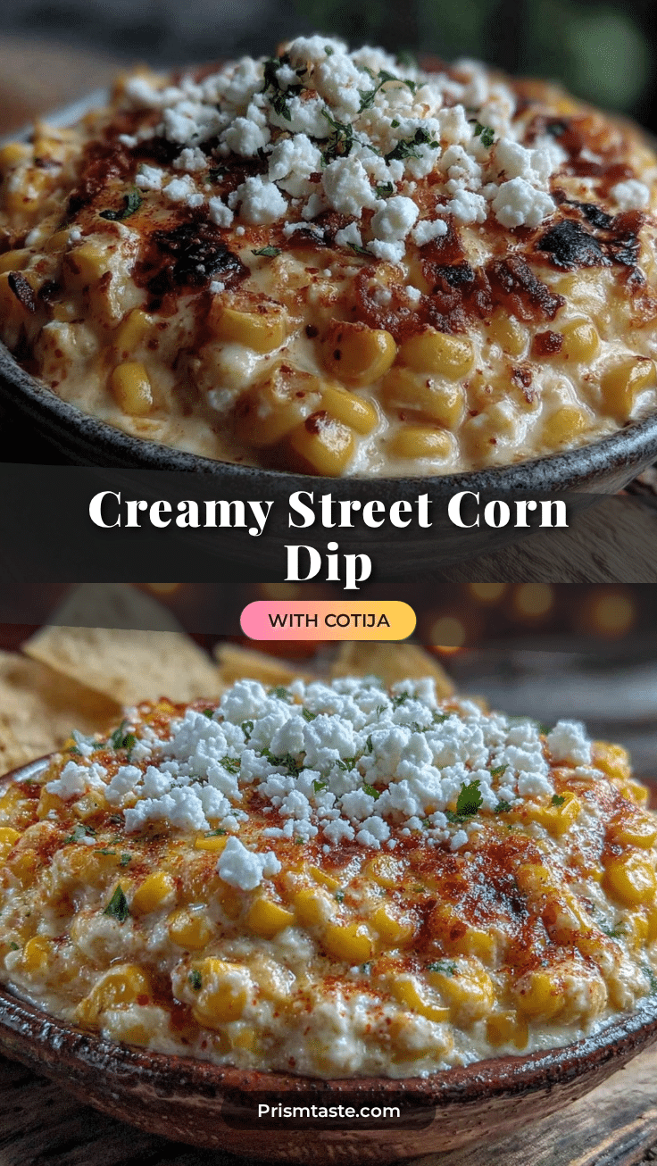 creamy street corn dip with cotija cheese recipe
