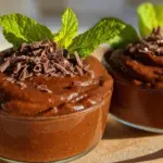 creamy vegan chocolate avocado mousse - featured image