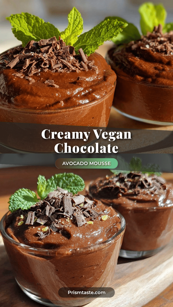 creamy vegan chocolate avocado mousse recipe
