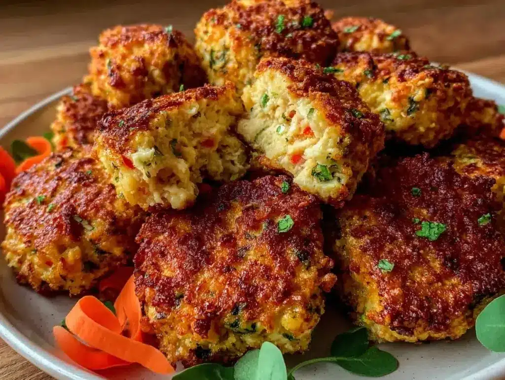 crispy baked chicken nuggets - featured image