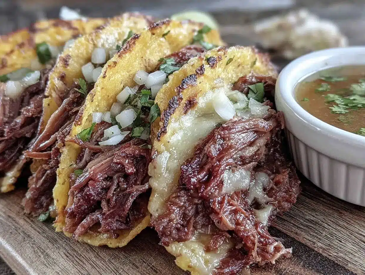 crispy birria tacos preparation steps