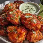 crispy cauliflower buffalo wings - featured image
