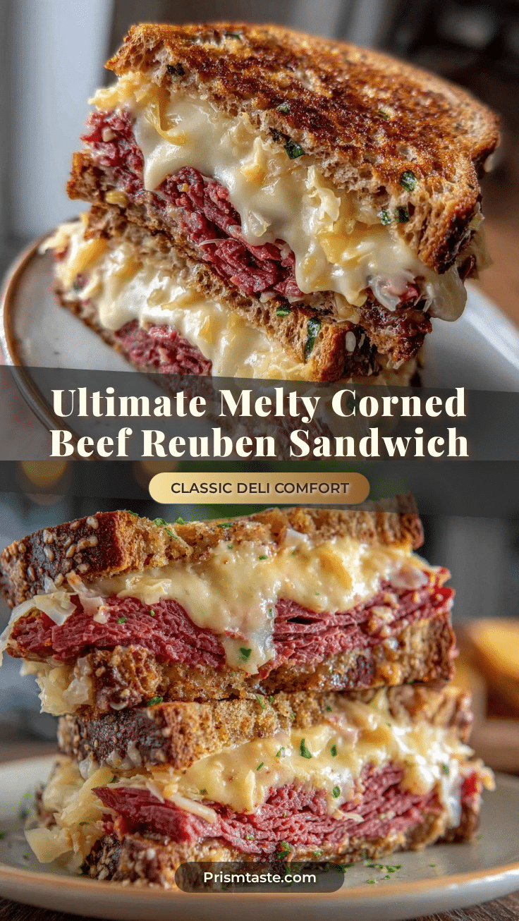 crispy corned beef Reuben sandwich recipe
