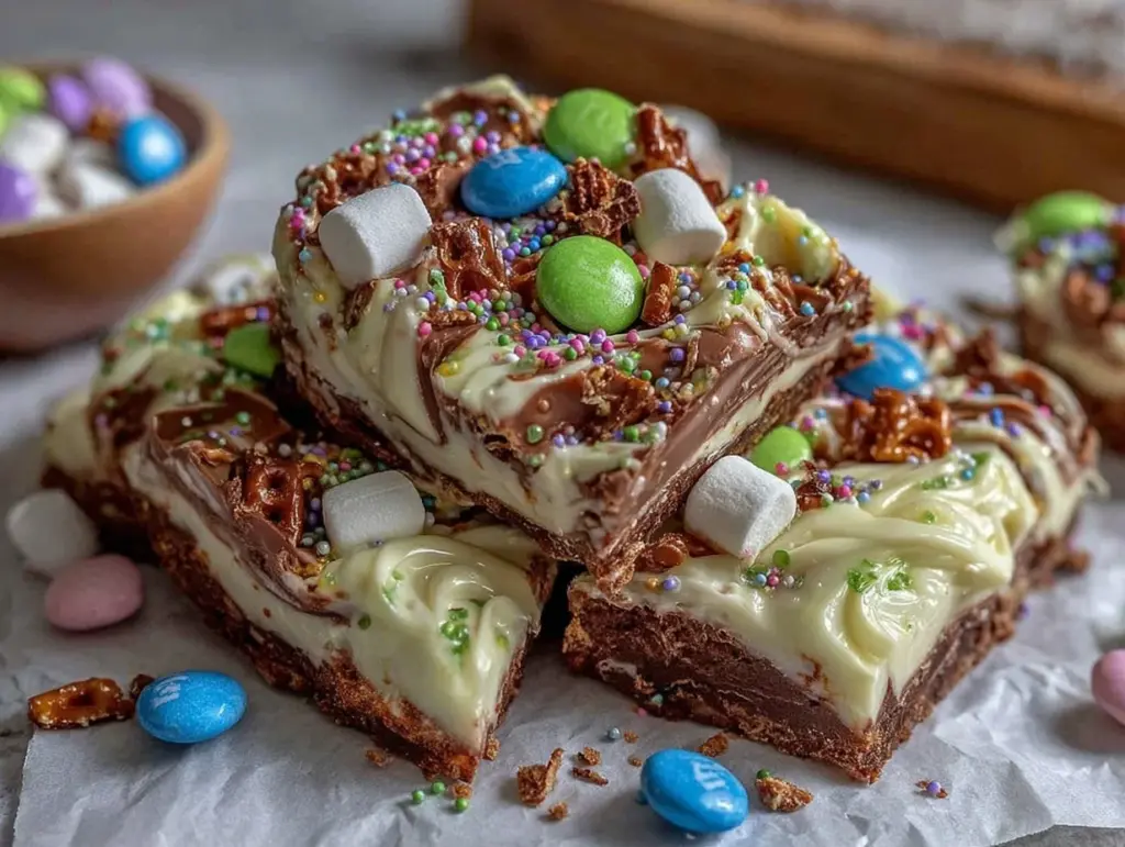 crispy Easter candy bark - featured image