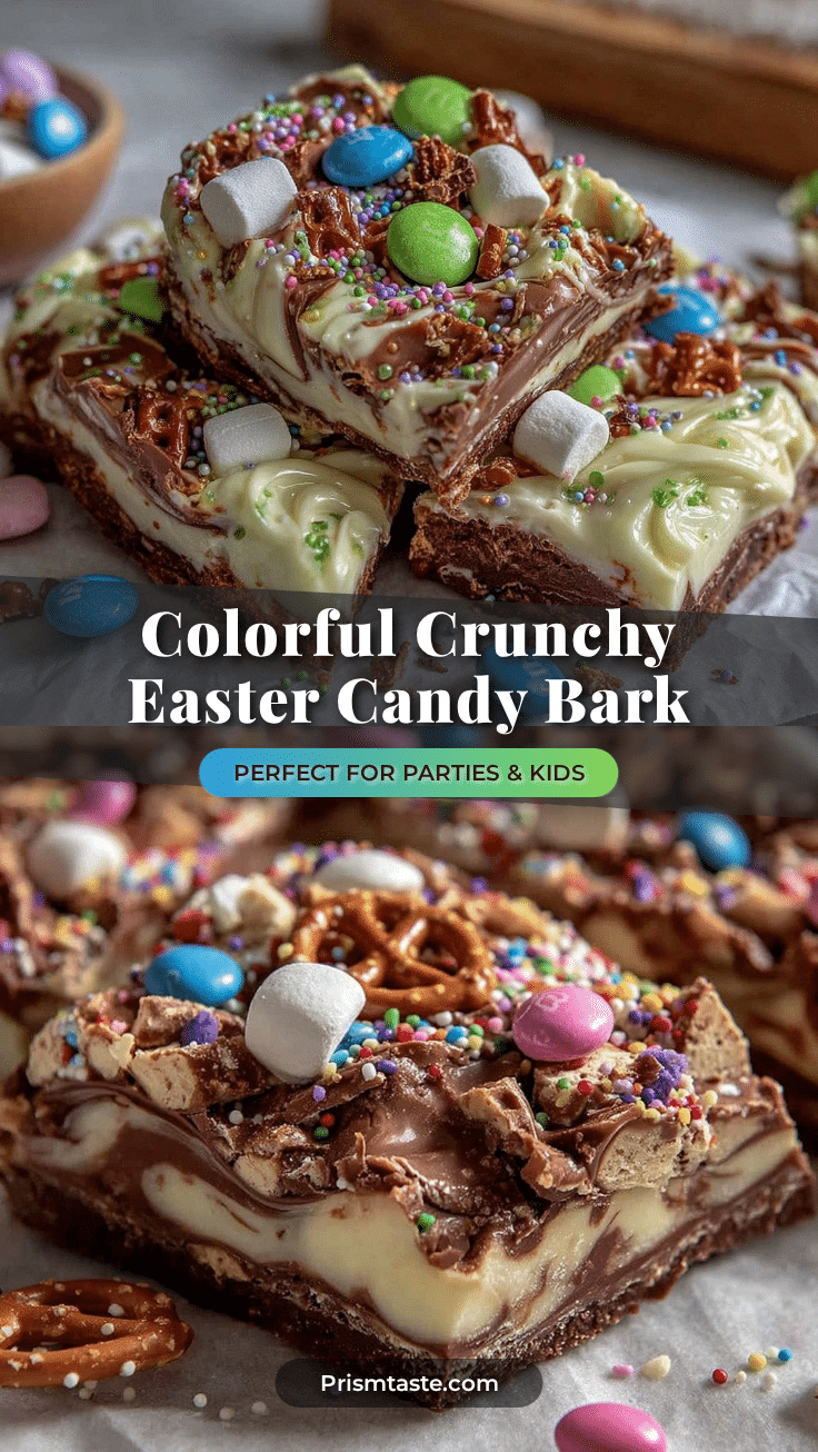 crispy Easter candy bark recipe