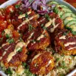 crispy falafel bowl - featured image
