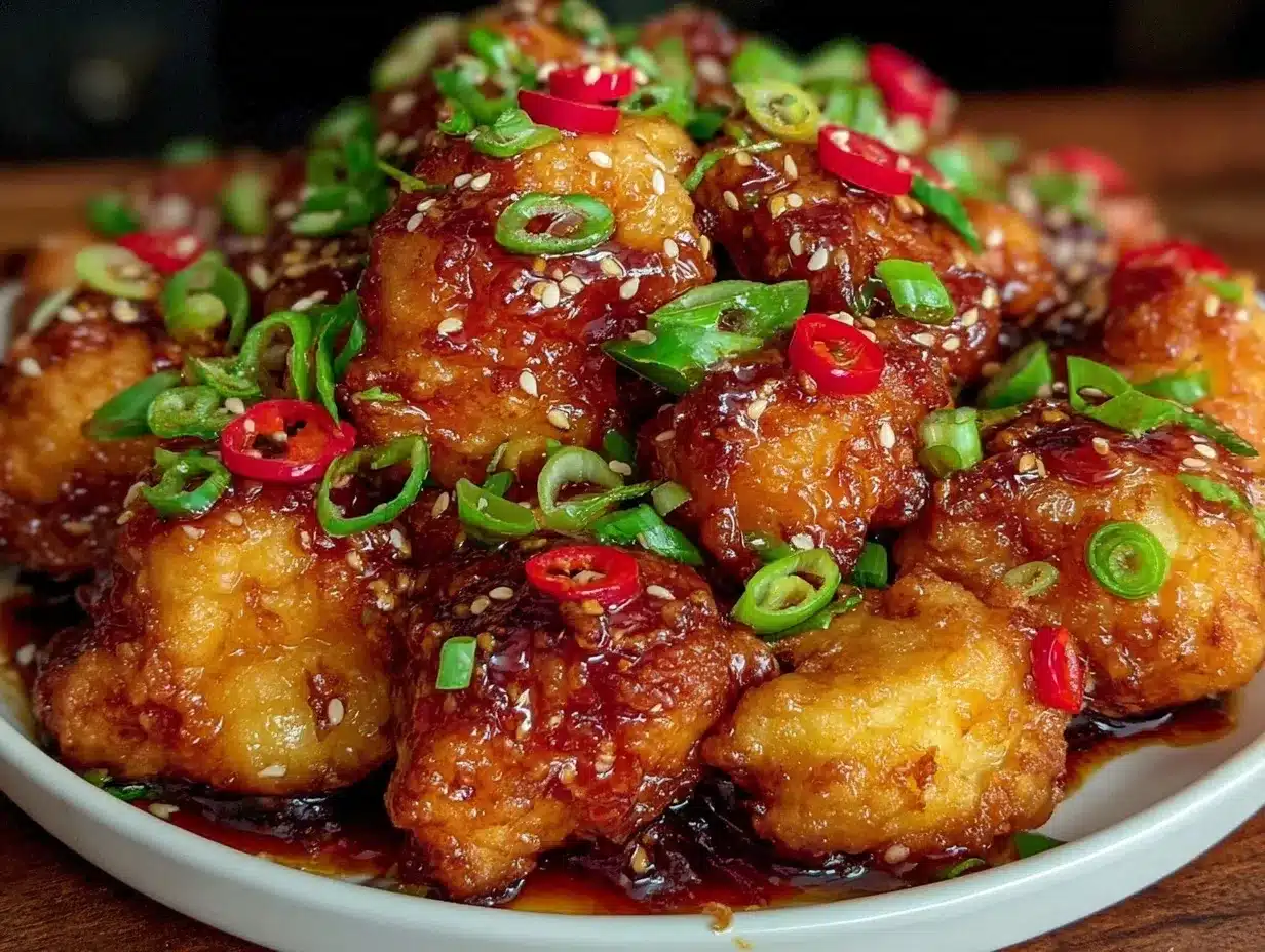 crispy General Tso’s Chicken preparation steps