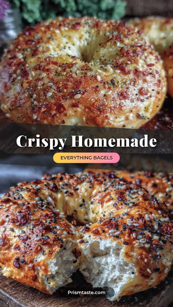 crispy homemade everything bagels recipe