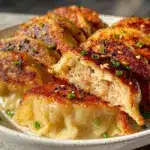 crispy Japanese gyoza potstickers - featured image