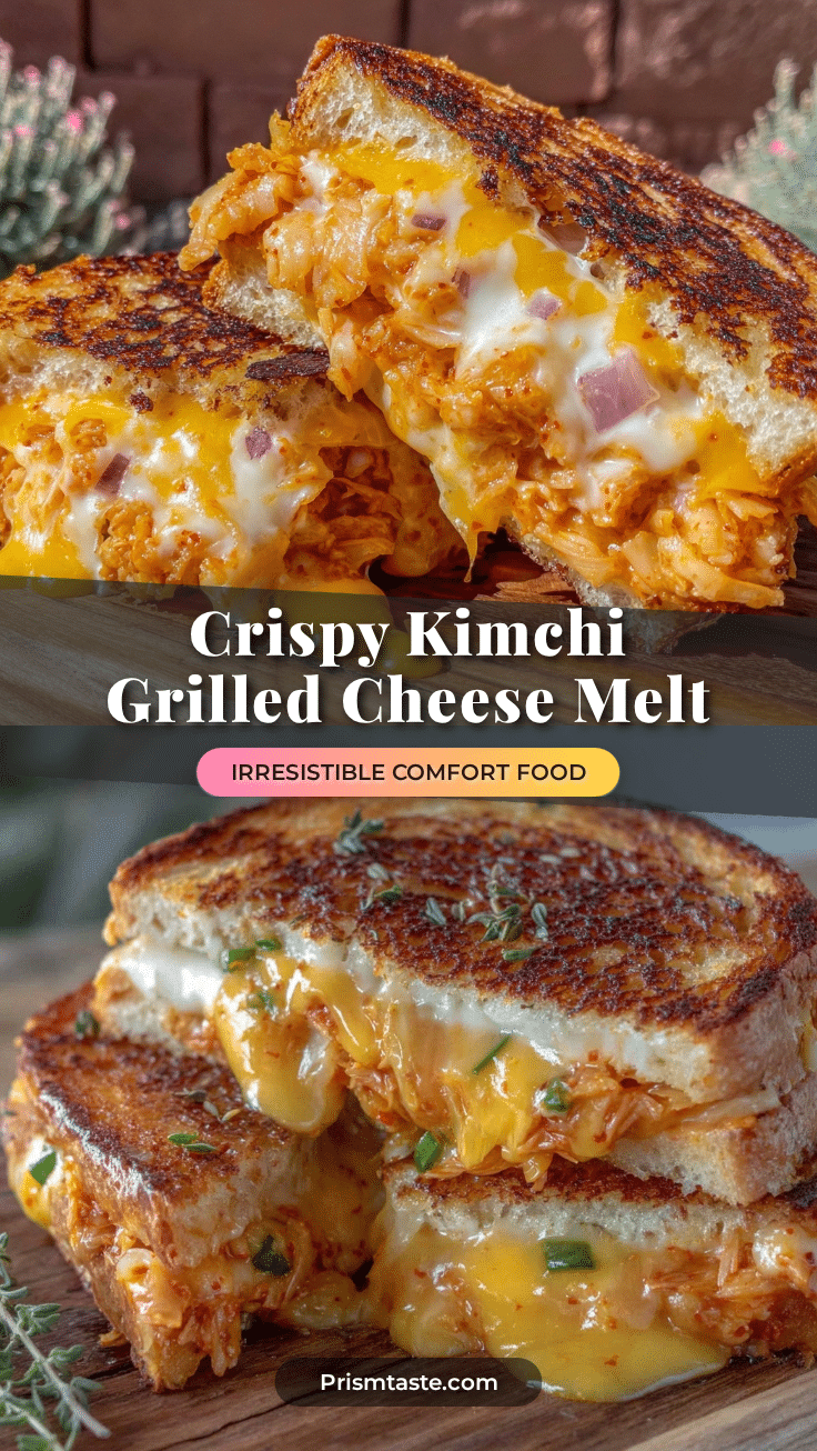 crispy kimchi grilled cheese sandwich recipe