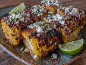 crispy mexican street corn ribs - featured image