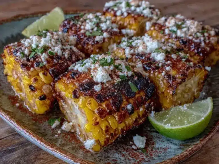 crispy mexican street corn ribs - featured image