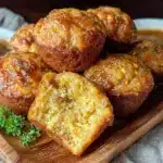 crispy mini corn dog muffins - featured image