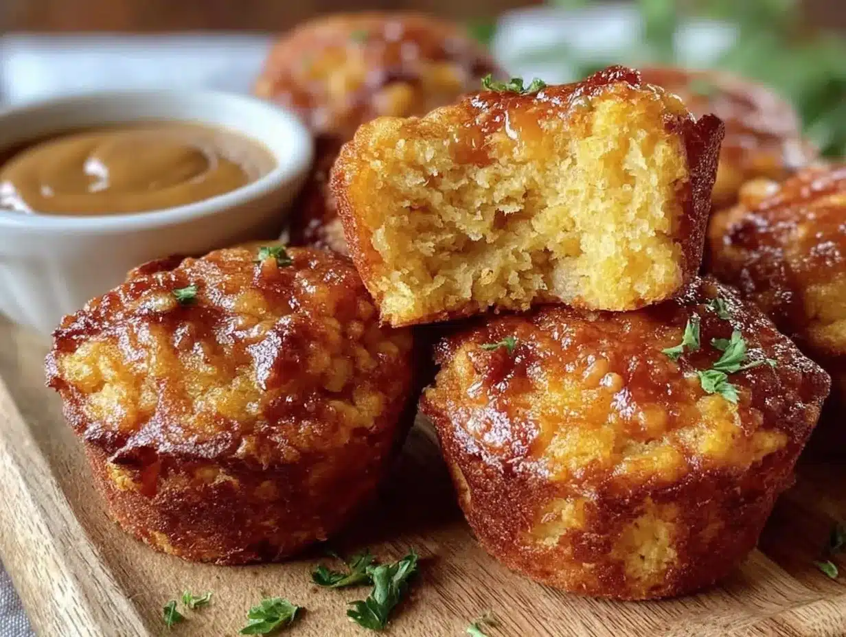 crispy mini corn dog muffins preparation steps