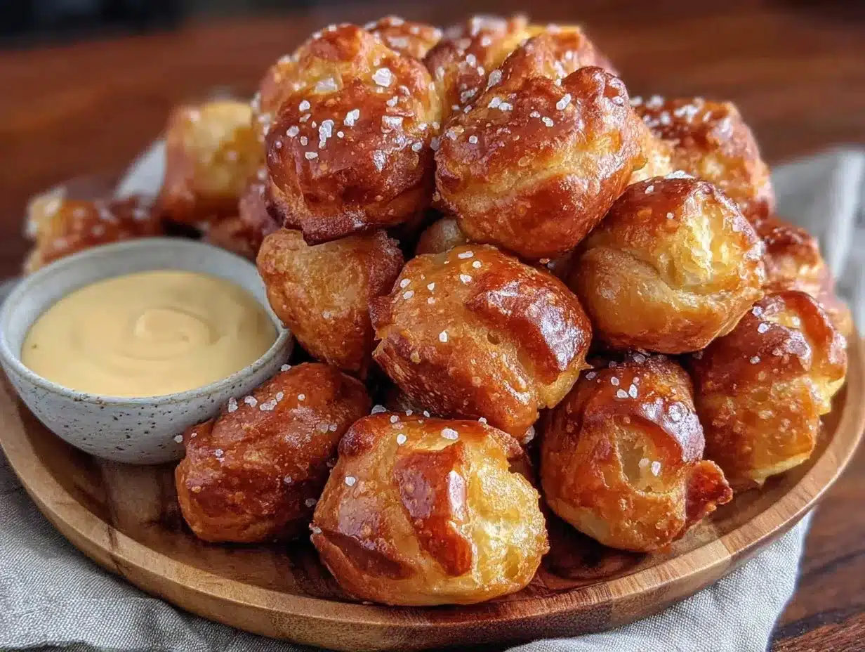 crispy pretzel bites preparation steps