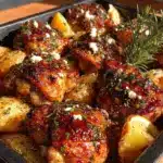 Crispy Sheet Pan Greek Chicken and Potatoes - featured image