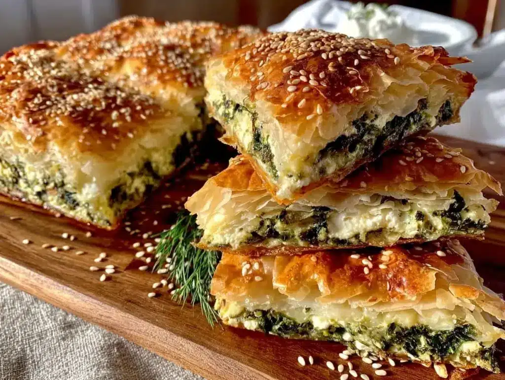 crispy spanakopita - featured image
