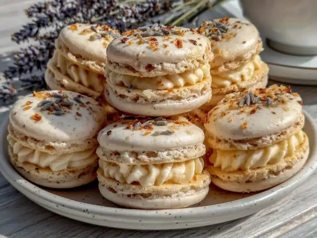 Earl Grey Lavender Macarons - featured image