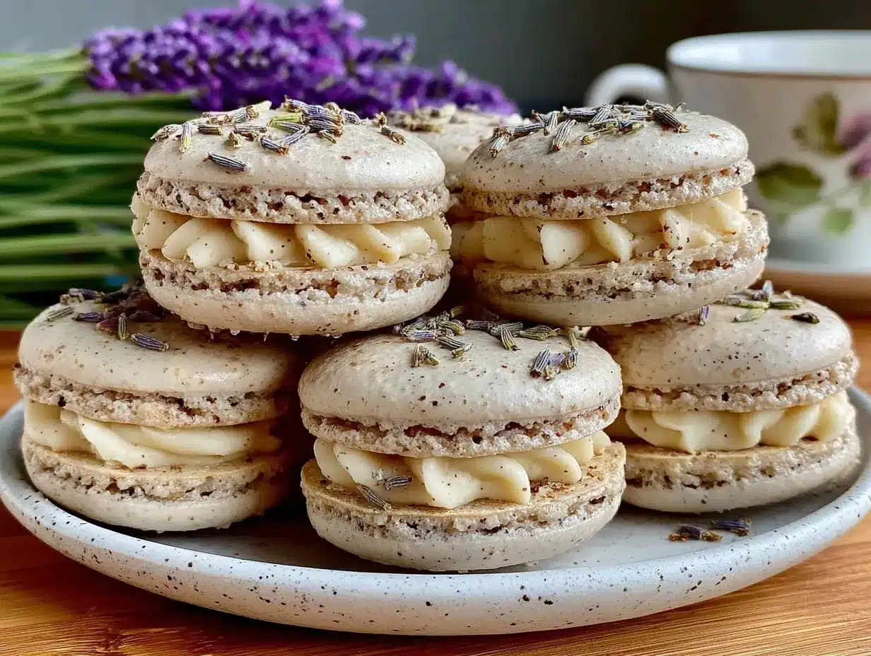 Earl Grey Lavender Macarons preparation steps
