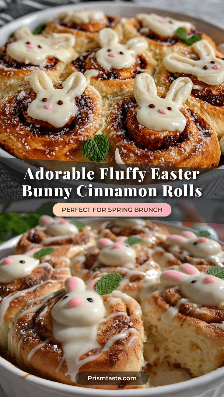 Easter Bunny Cinnamon Rolls recipe