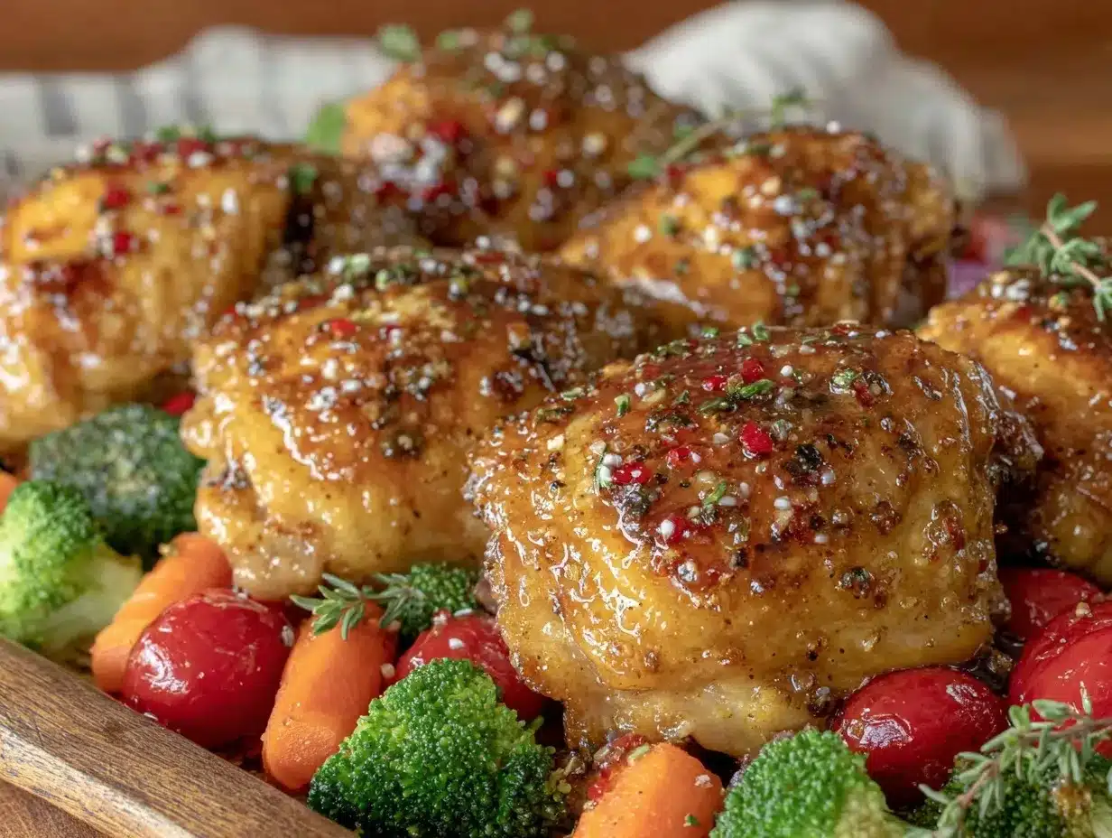 easy crispy sheet pan honey mustard chicken preparation steps