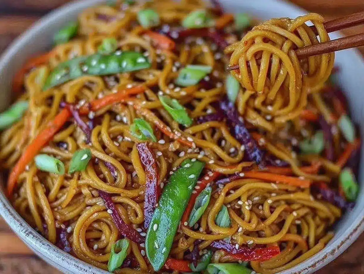 easy lo mein noodles preparation steps