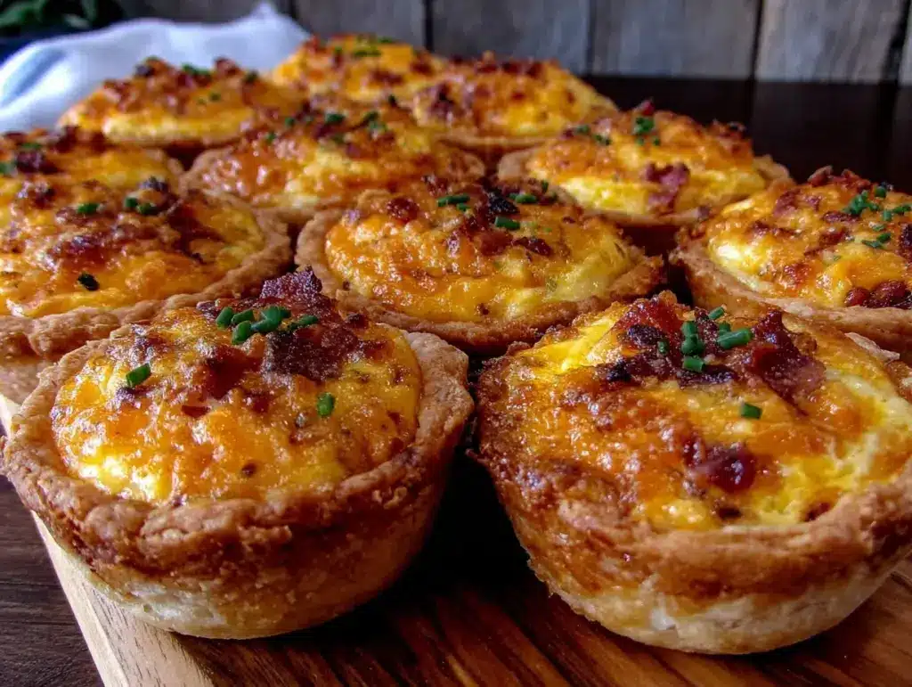 easy mini quiche lorraine cups - featured image