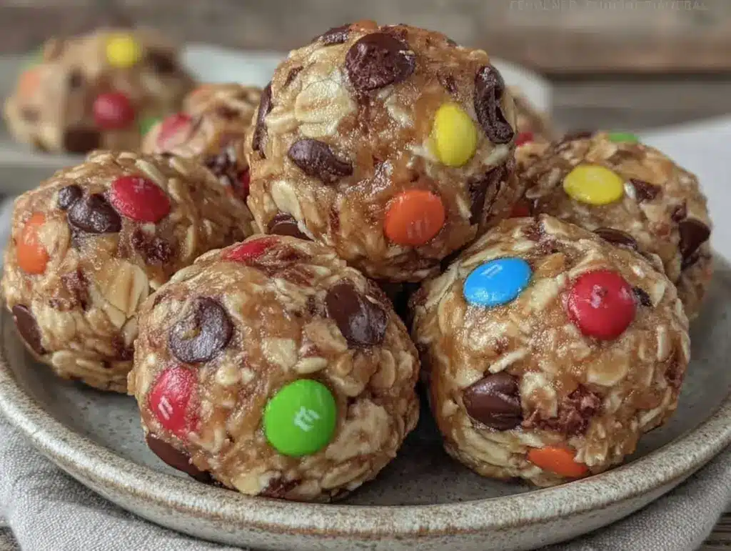 Easy No-Bake Monster Cookie Balls - featured image