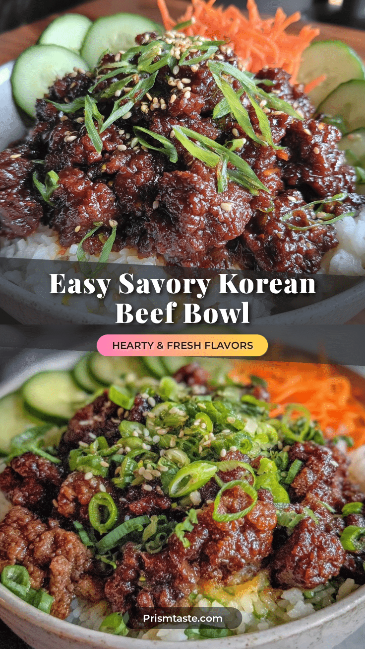 easy savory korean beef bowl recipe