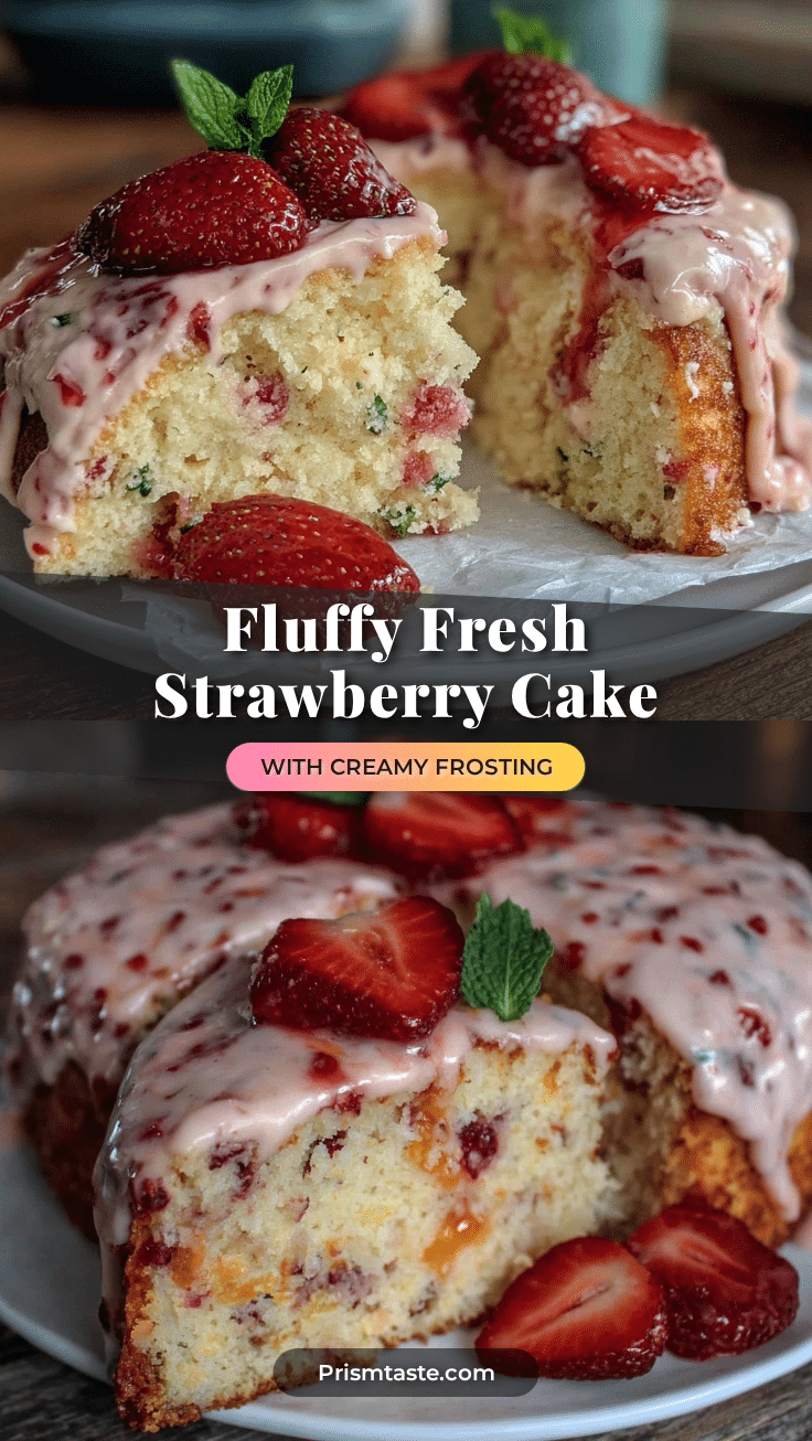 fluffy strawberry cake recipe