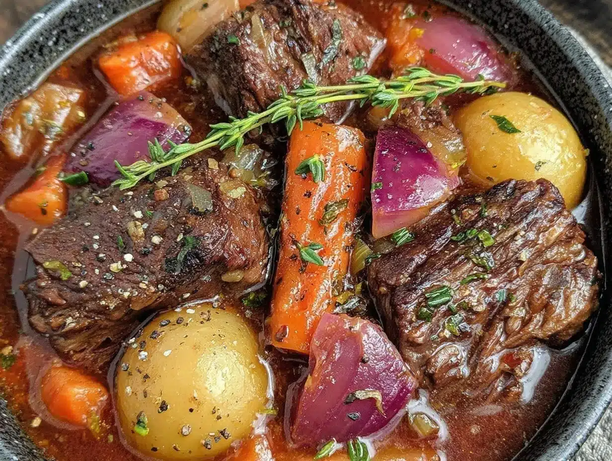 freezer to crockpot beef stew preparation steps