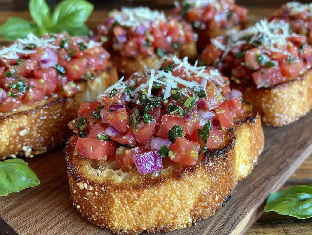 fresh bruschetta recipe - featured image
